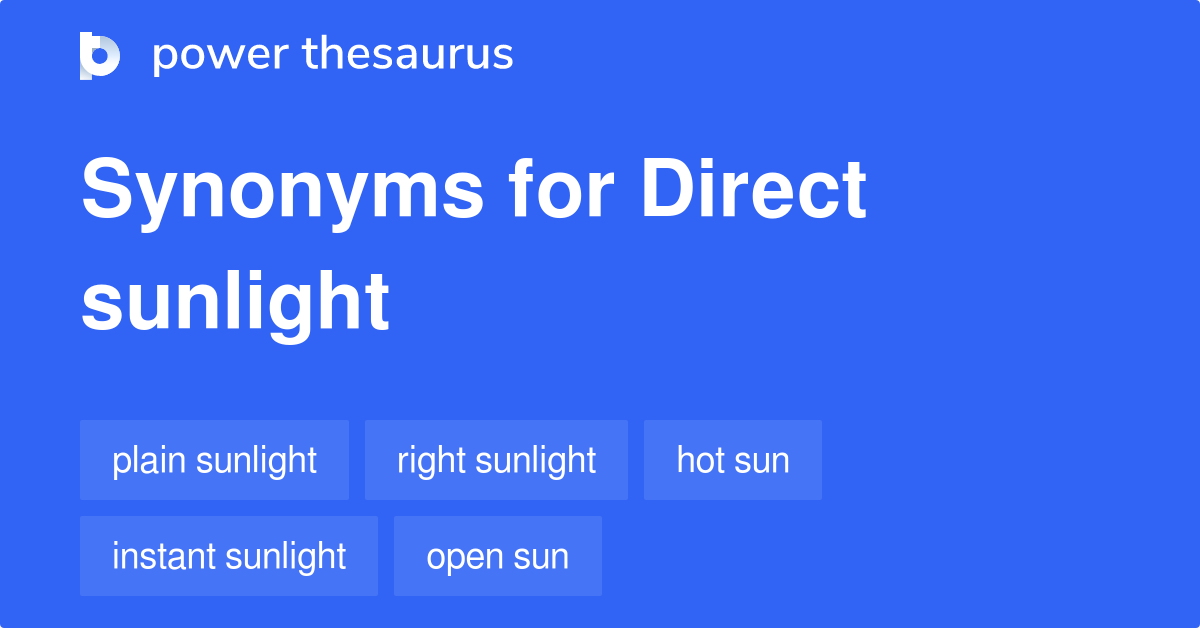 Another Synonyms For Sunlight