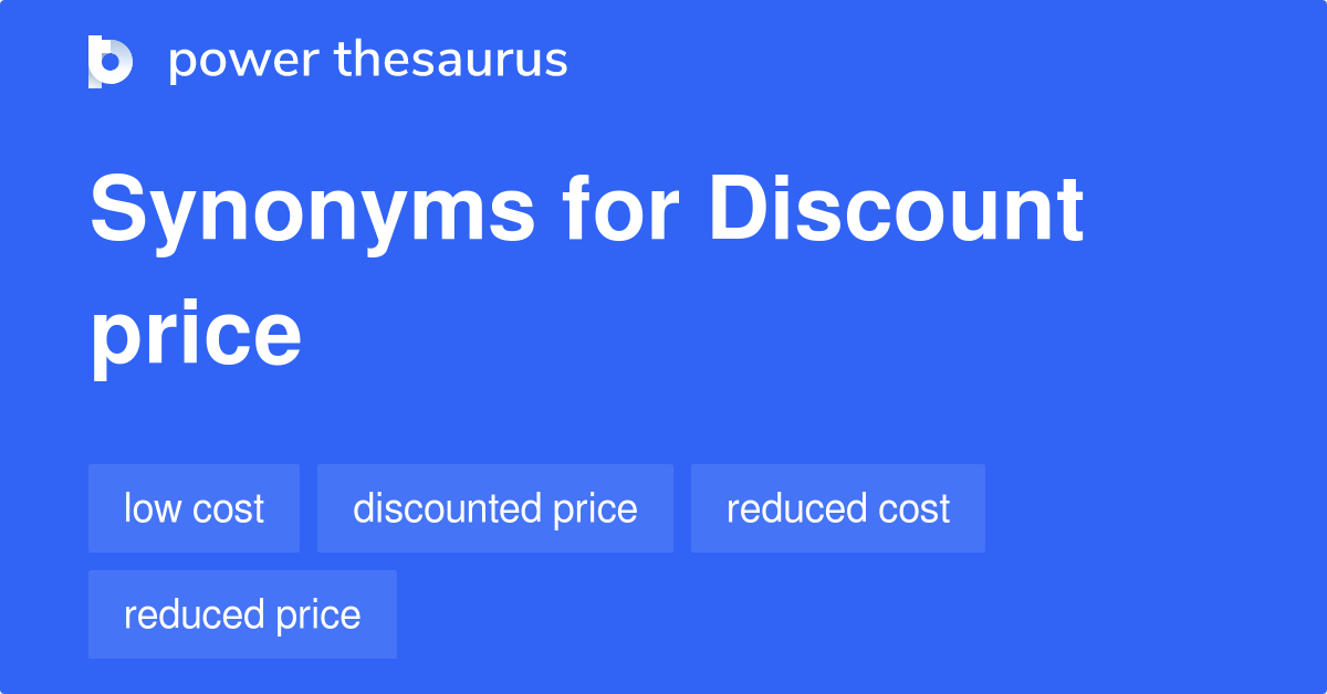 Discounted Price Synonym