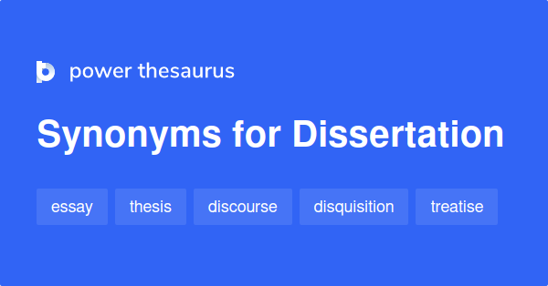 Synonyms for Dissertation