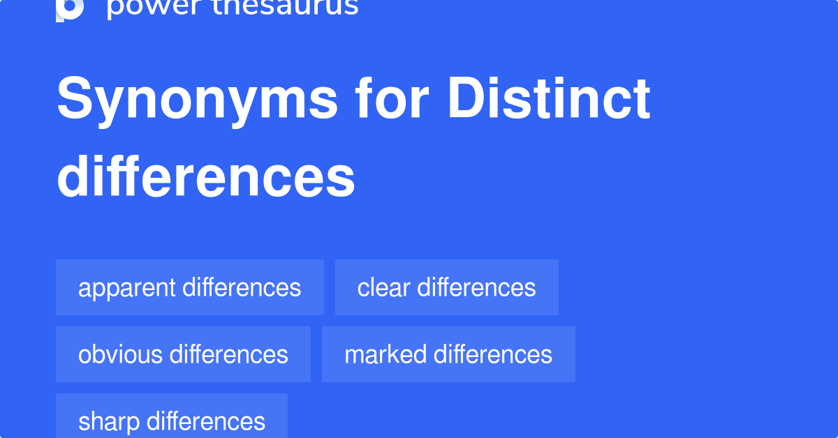 What Are Other Words For Distinct