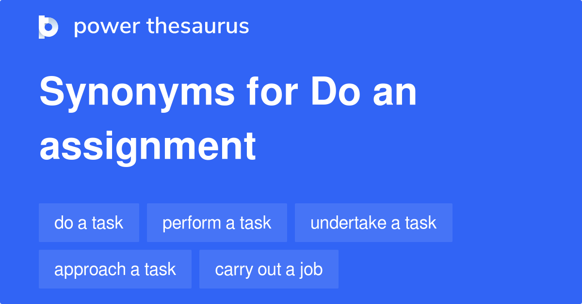 assignment of task synonyms