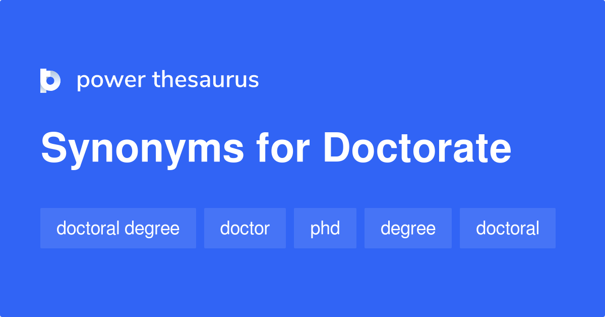 doing a phd synonym