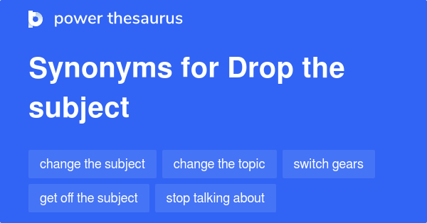 What Is The Synonyms Of Drop