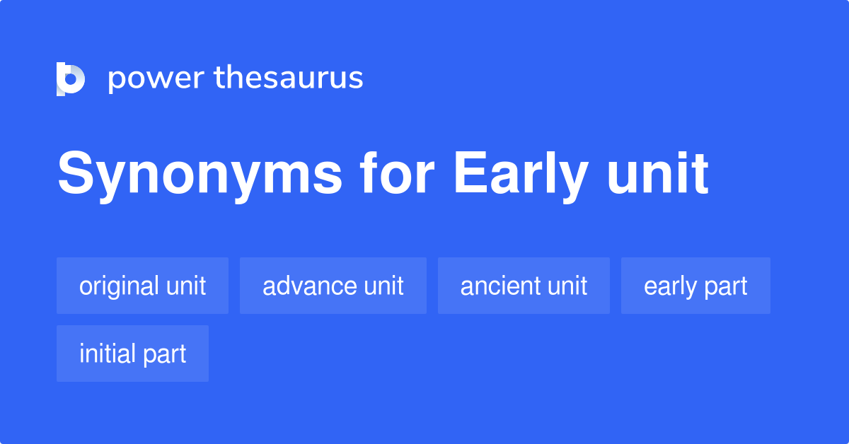 early part synonym