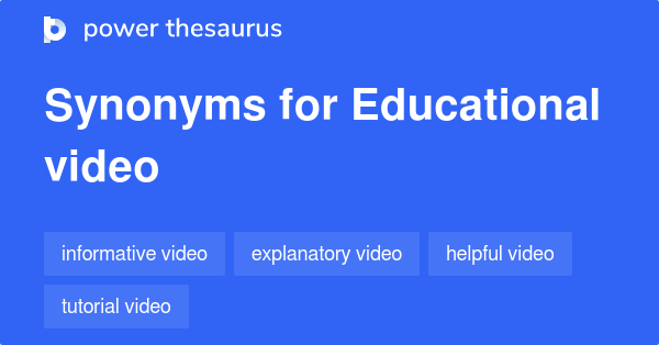 Synonyms Lesson Video 