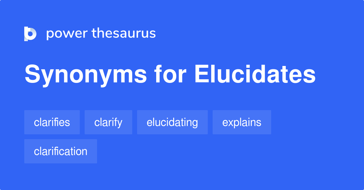 elucidate thesaurus