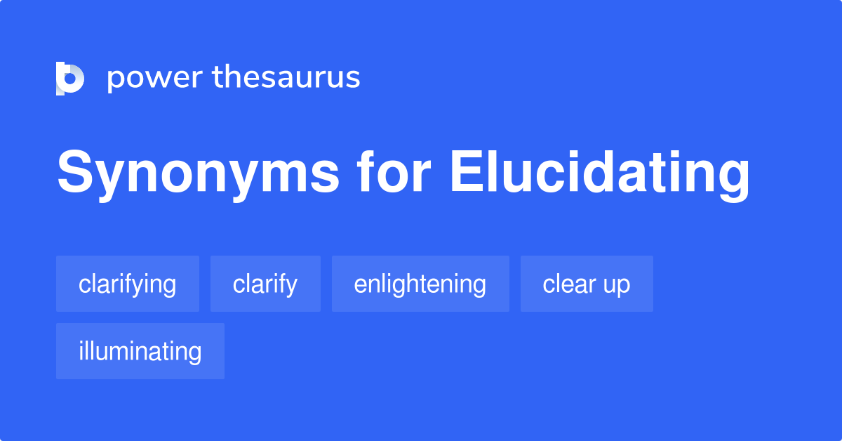 elucidate meaning and sentence