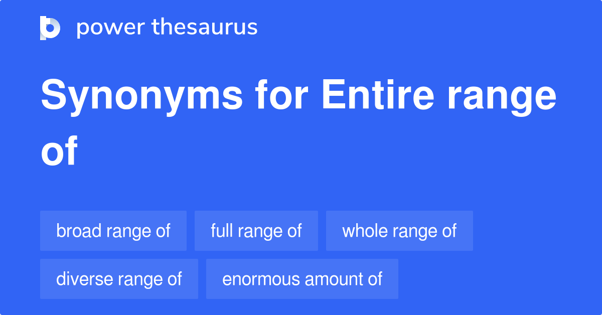 Higher Range Synonym