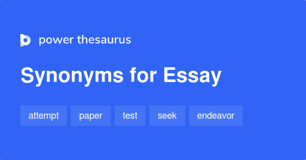 real essay synonym