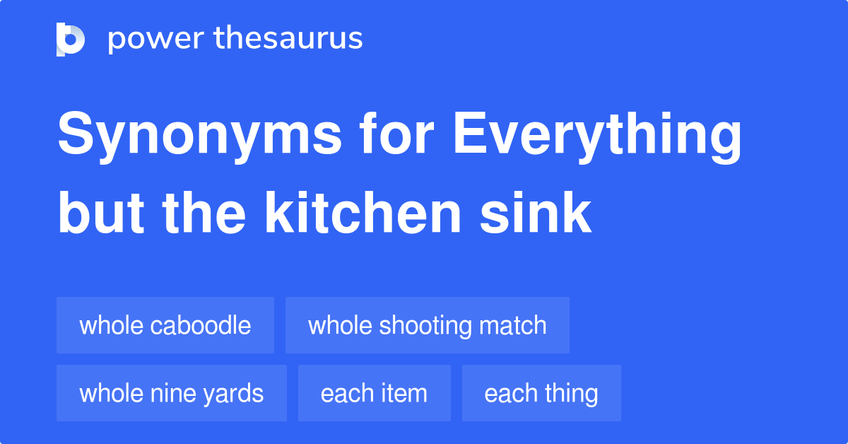 synonyms for kitchen sink