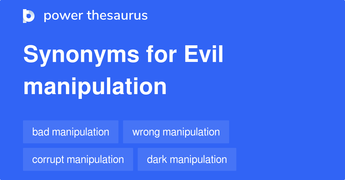 What Are Two Synonyms For Evil