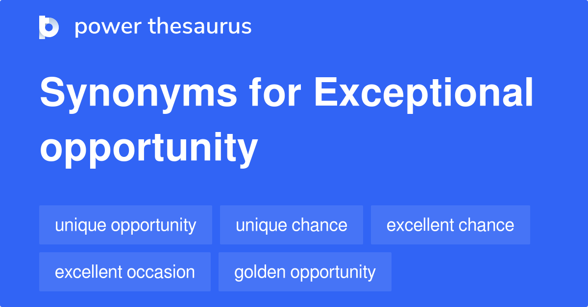 What Are Three Synonyms For Exceptional