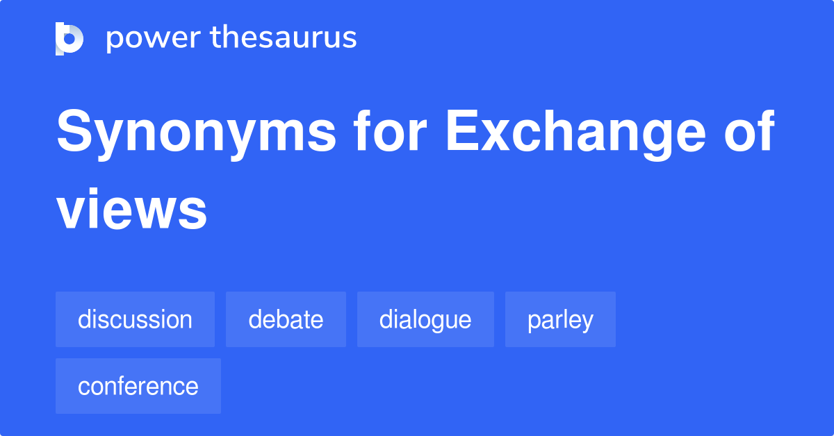 Best Synonyms For Exchange