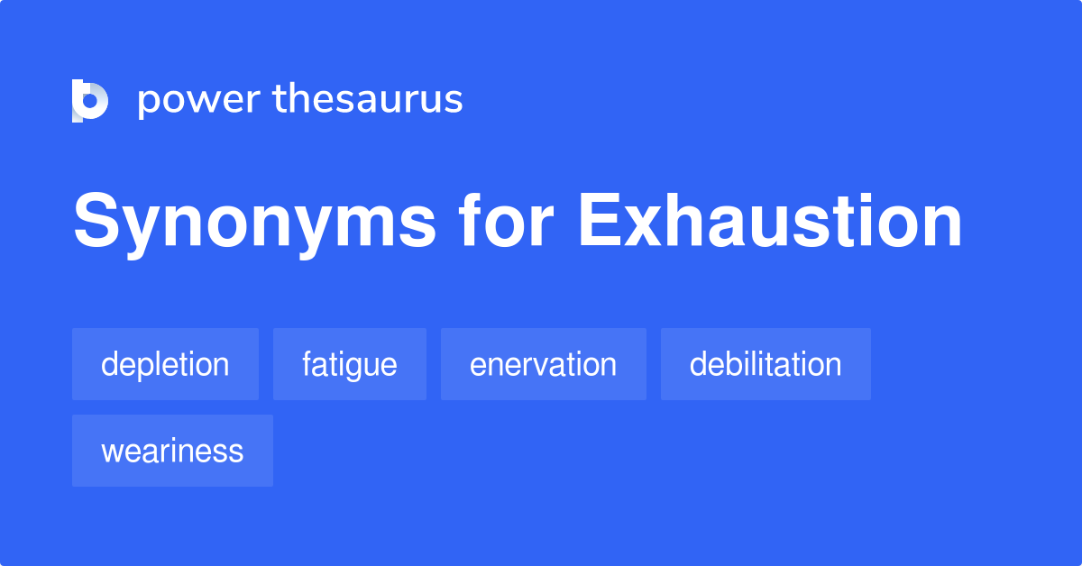 Other Word Meaning Exhaustion