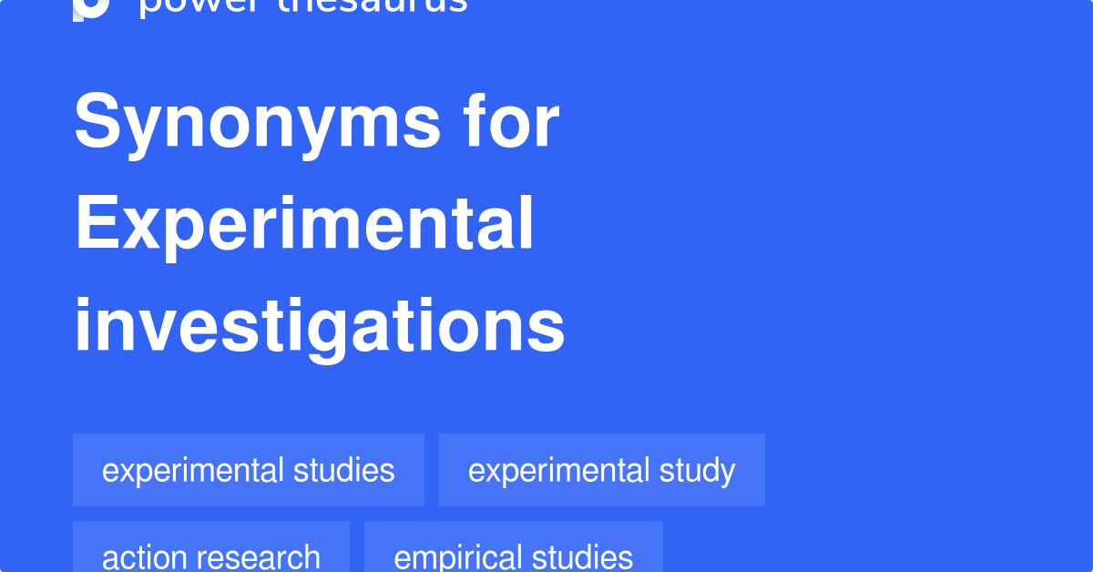 synonym for experimental evidence