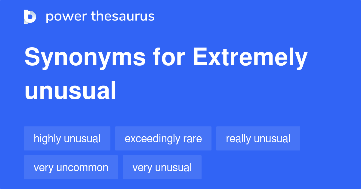 Other Words For Uncommon Synonym