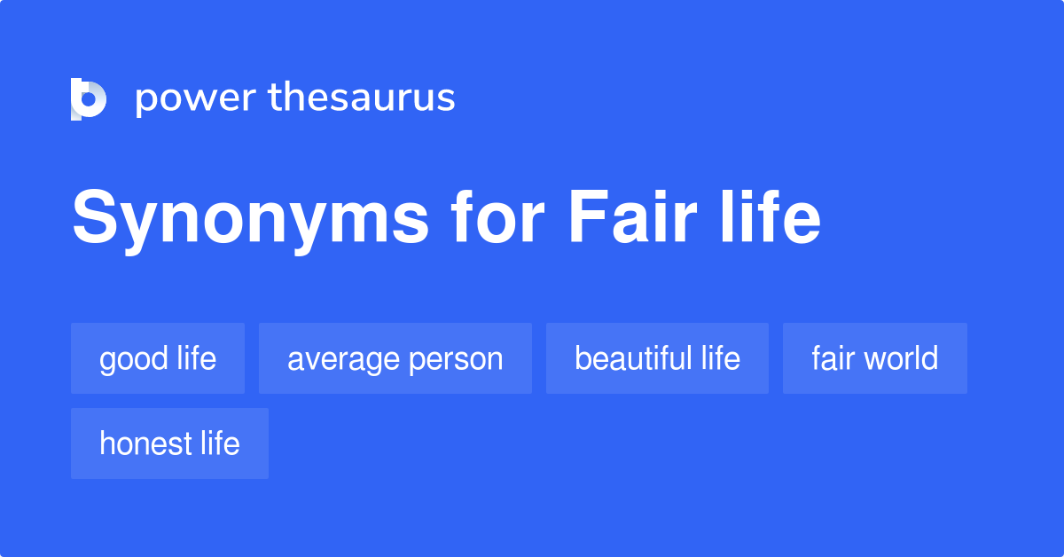 What Are Synonyms For Fair