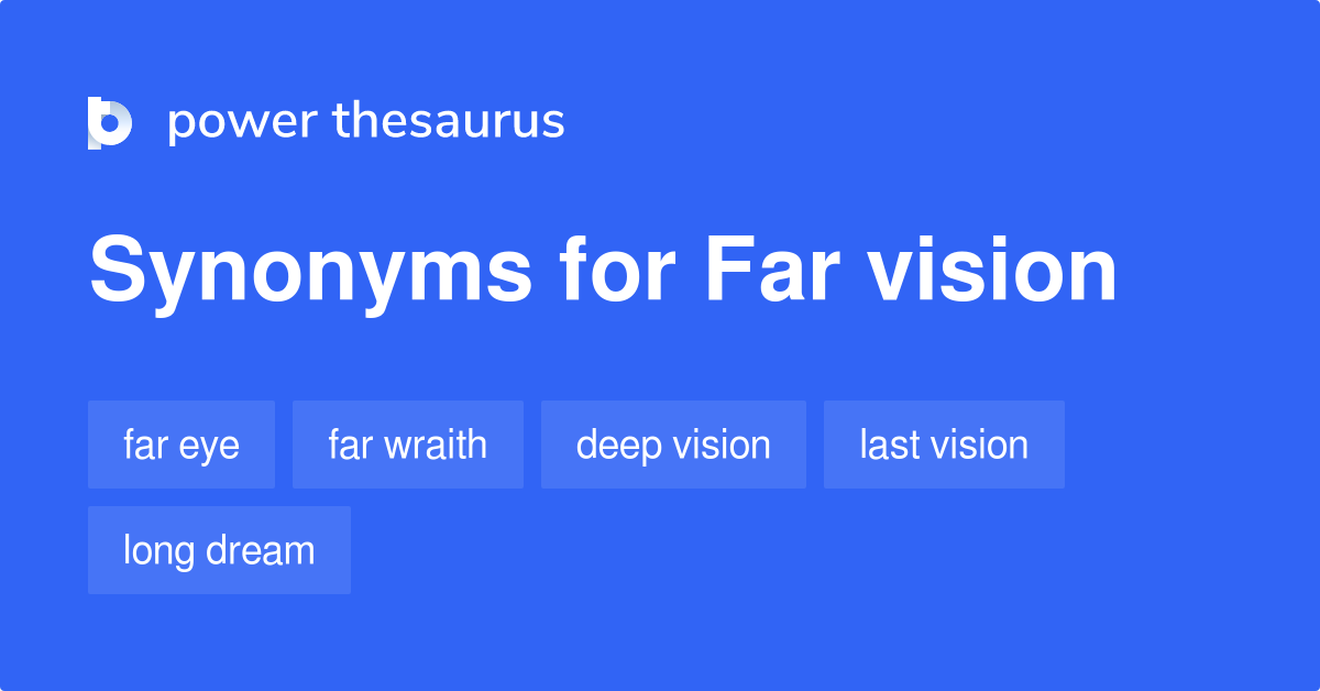 Far Vision synonyms 59 Words and Phrases for Far Vision