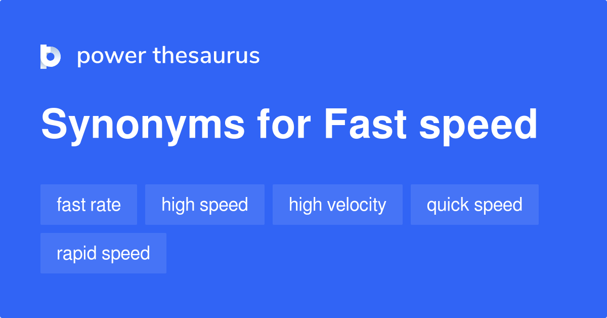 fast synonyms words