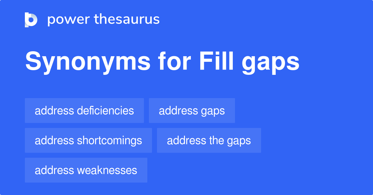 Fill Synonyms In English