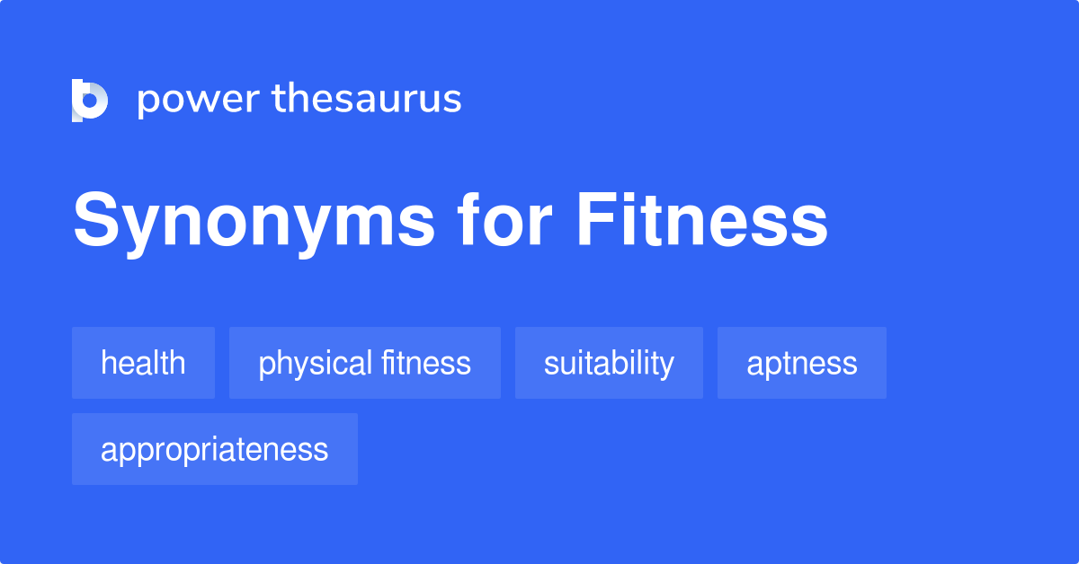 fitness journey synonyms