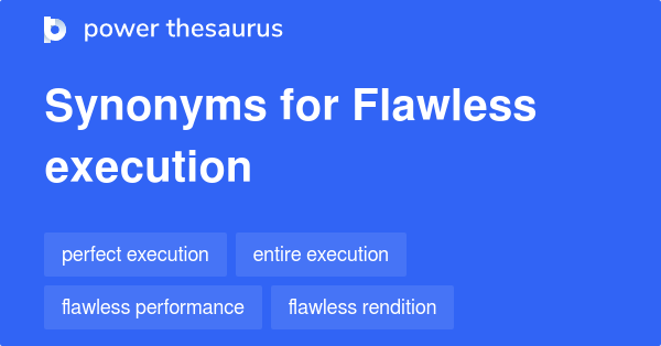flawless thesaurus