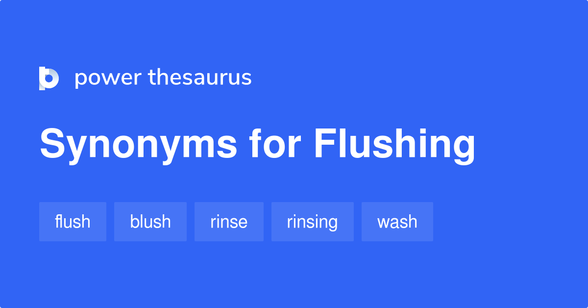 flush synonym verb