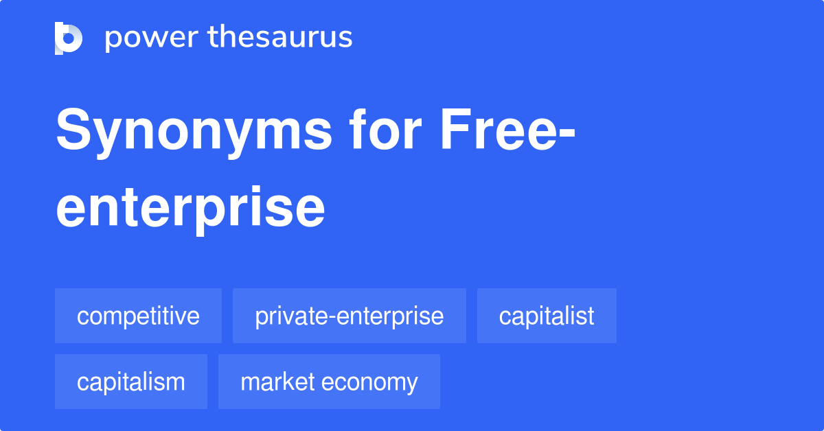 free enterprise synonyms in english