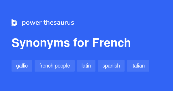 French Synonyms 