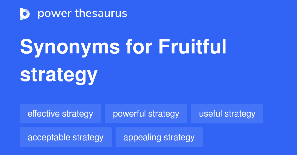 fruitful visit synonyms