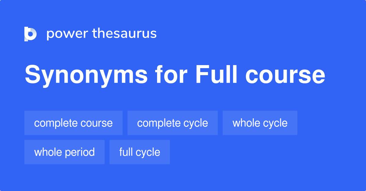 course synonyms resume