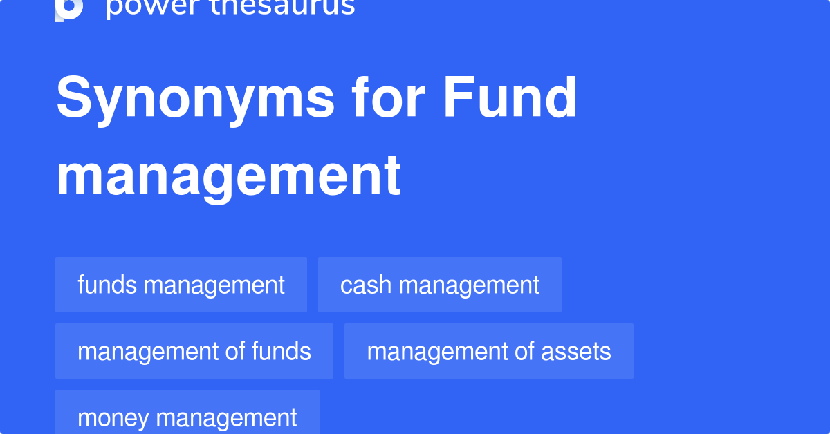 What Are 3 Synonyms For Fund