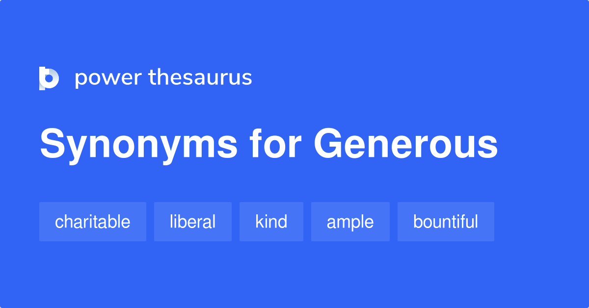 Generous Synonyms 2 