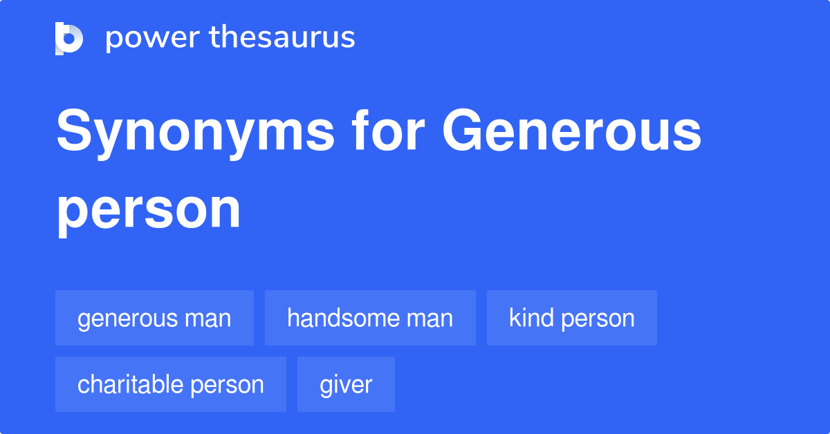 generous person