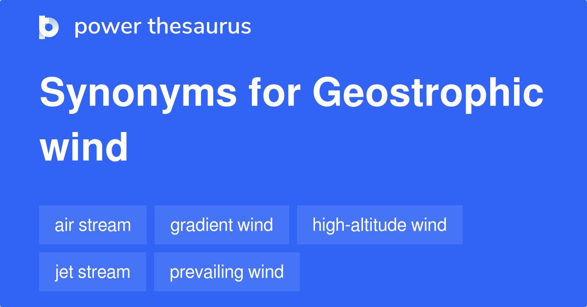 Geostrophic and Jet Stream 