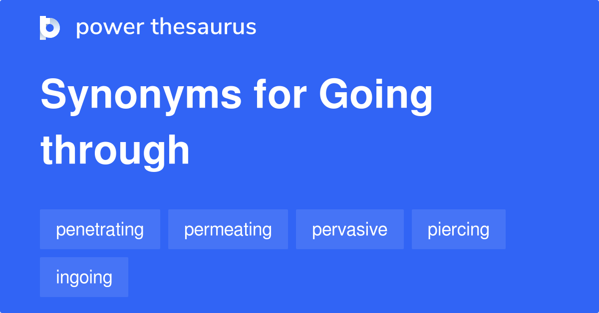 Going Through Synonyms 2 