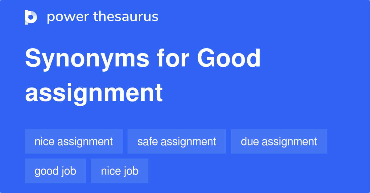 what is assignment synonym