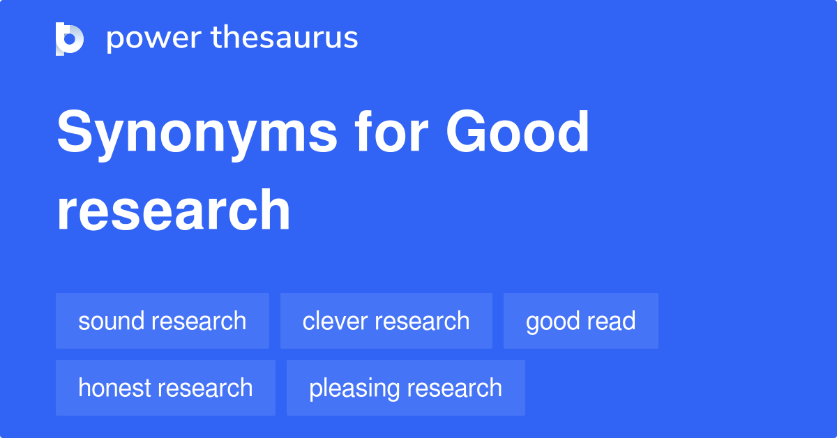 the research project synonym