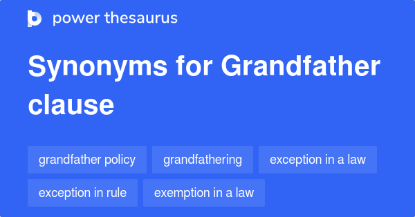 grandfather clause law