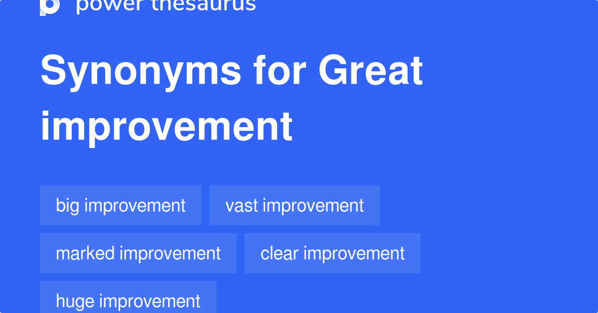 improvement-synonym