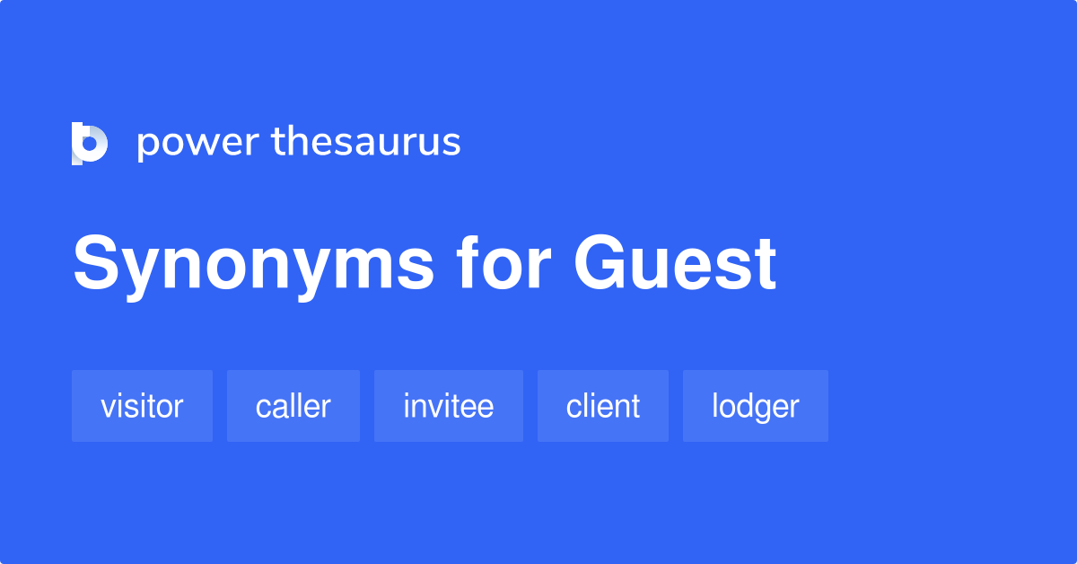 Guest Synonyms 2 