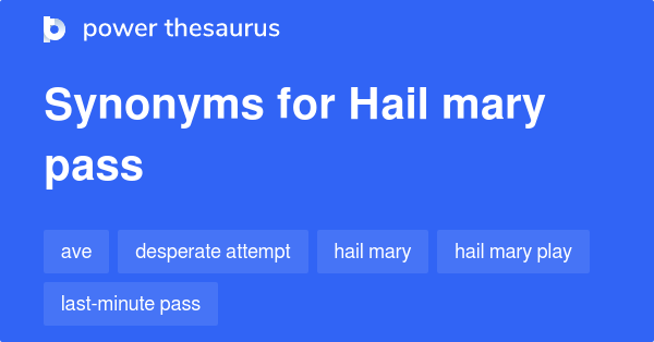 hail mary football synonym