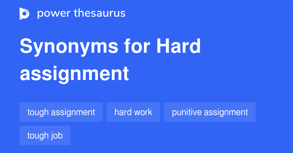 under assignment synonyms