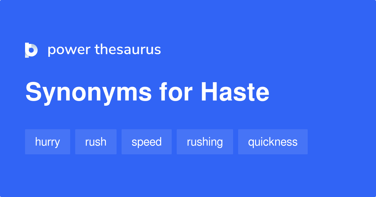 synonym for speed haste
