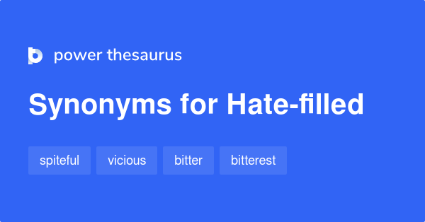 hate synonyms list