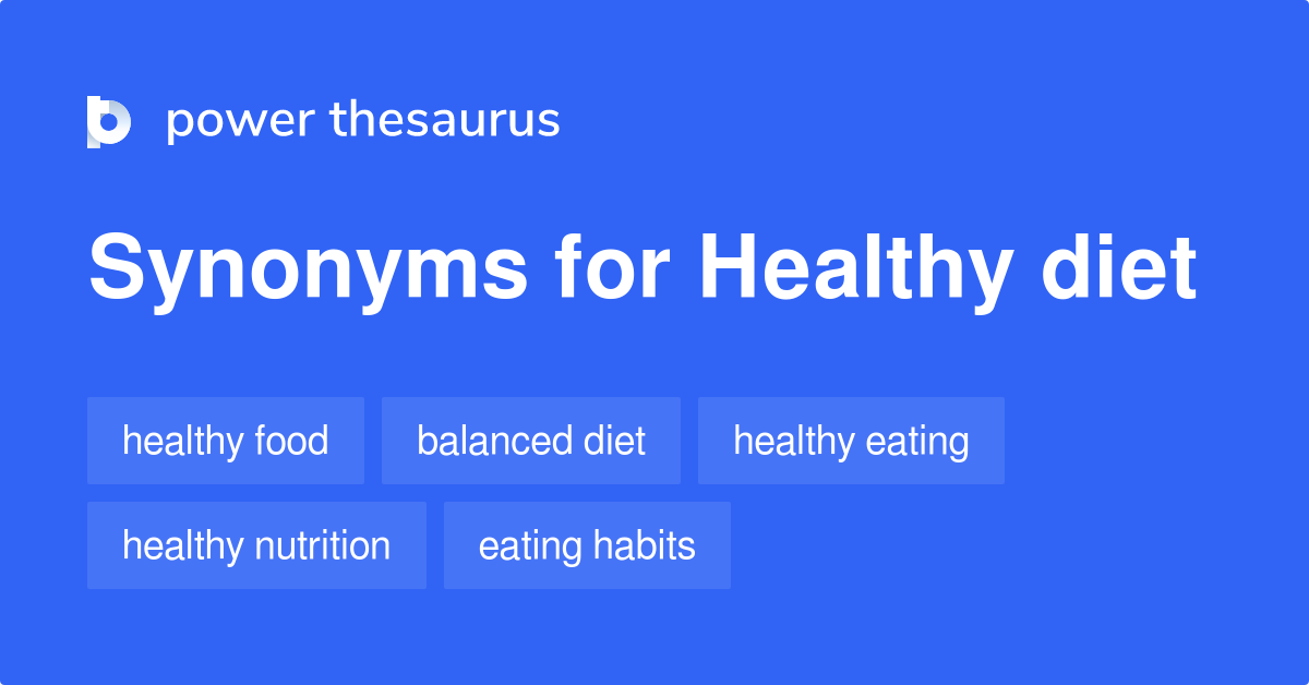 Diet Synonyms In English