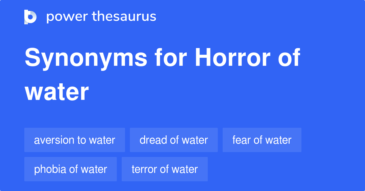 What Are Two Synonyms For Horror