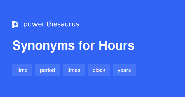 After Work Hours Synonyms