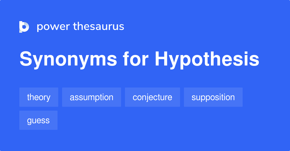 synonym for make hypothesis