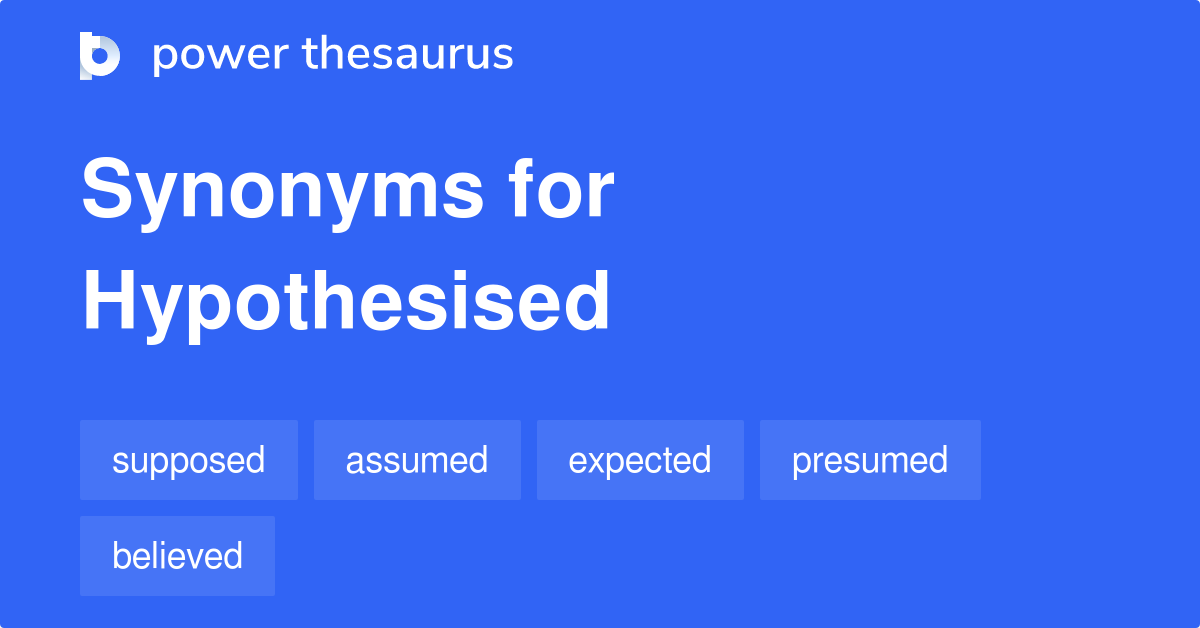 hypothesis antonym synonym